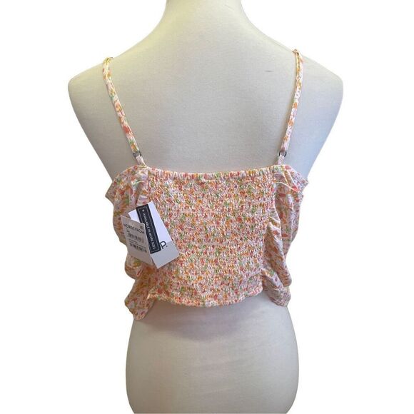 BP Nordstrom Multi-Color Floral Halter Top 100% Rayon Size Large-NWT - Picture 3 of 15